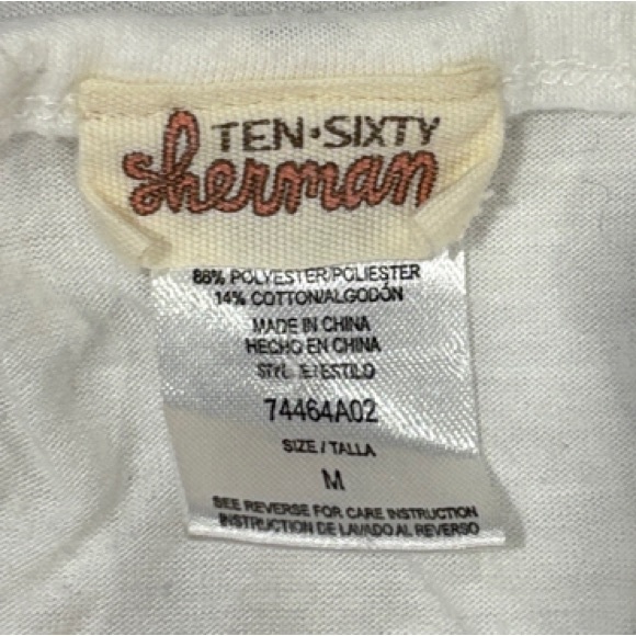 Ten Sixty Sherman Ivory and Charcoal Tank Top - Picture 5 of 5